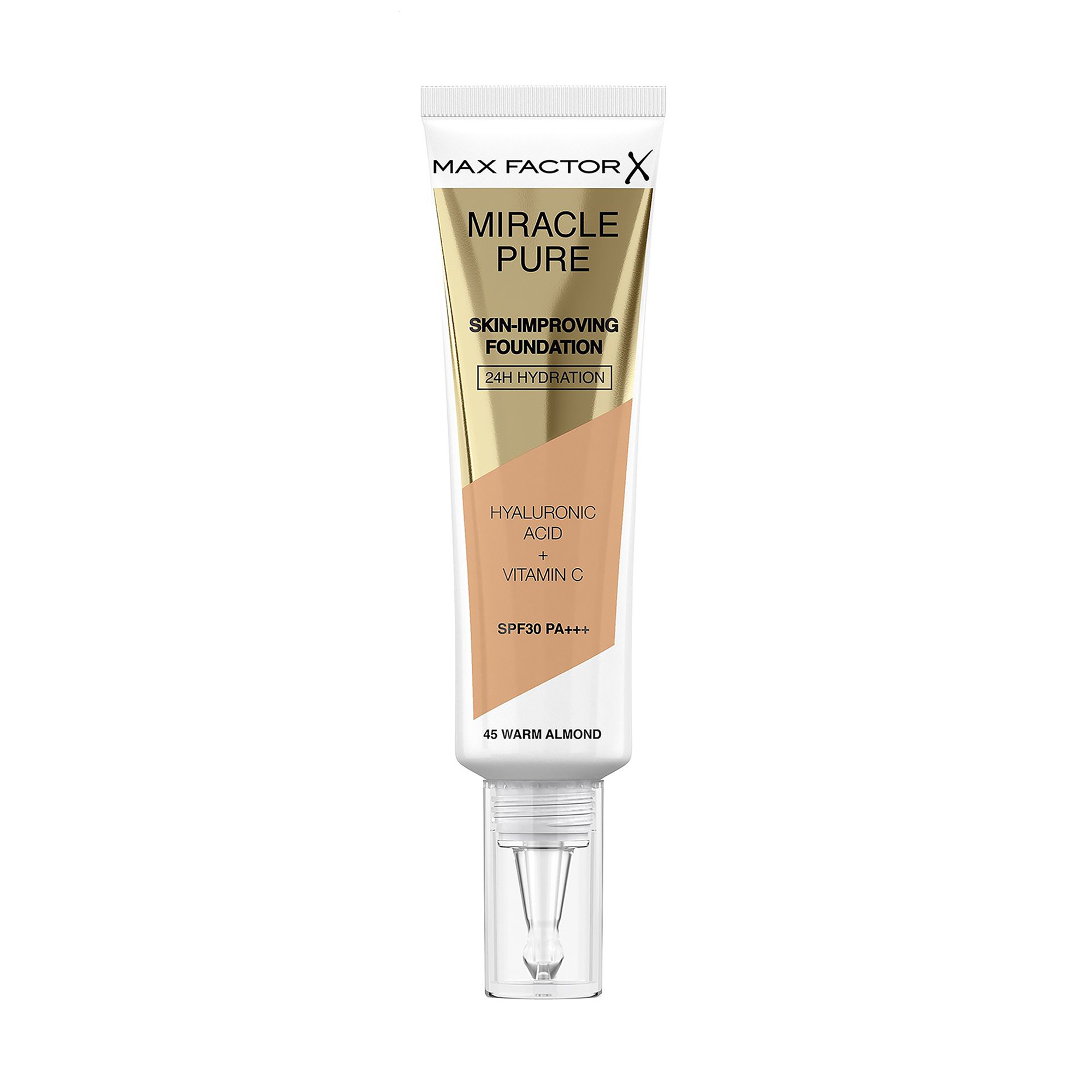 Тональна основа для обличчя Max Factor Miracle Pure Skin-Improving Foundation SPF 30 PA+++, 45 Warm Almond, 30 мл